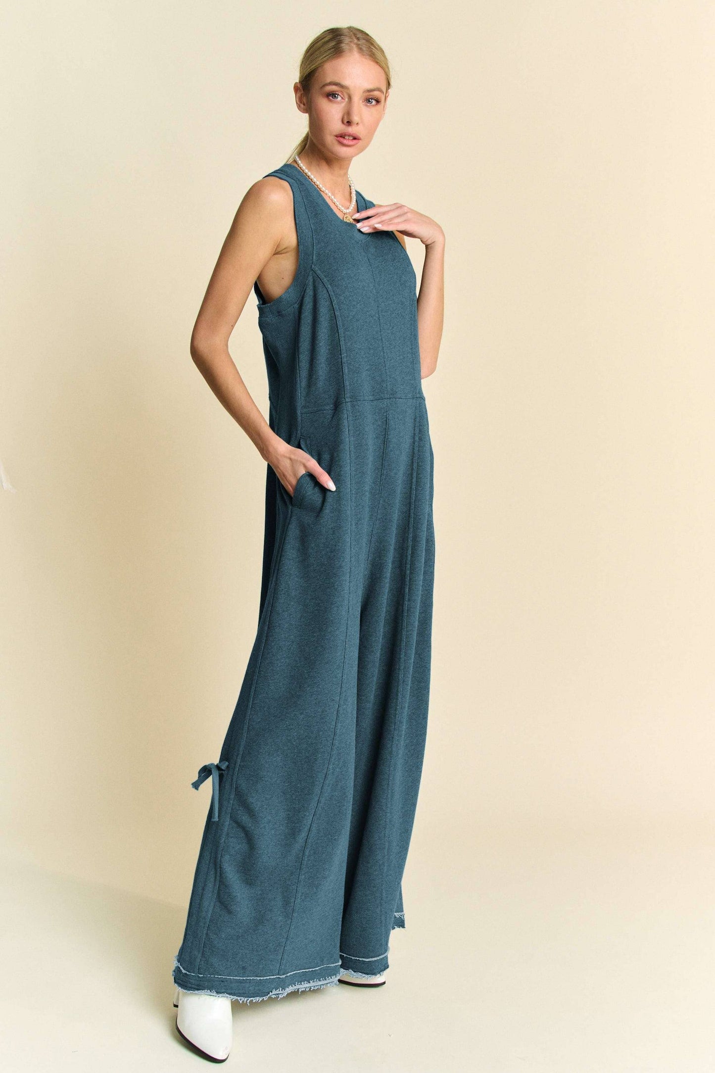 RUCHED JUMPSUIT