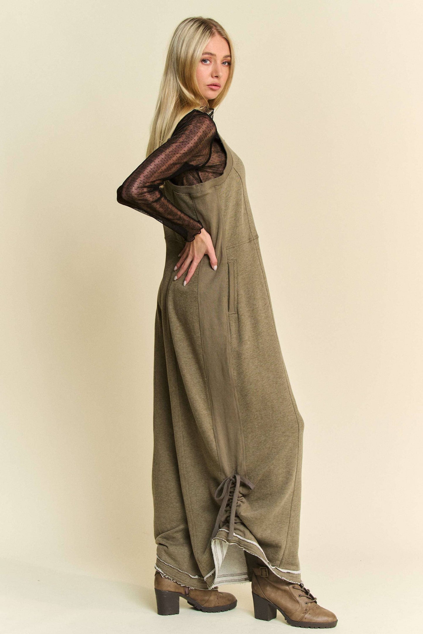 RUCHED JUMPSUIT